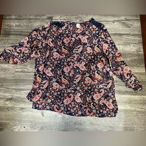 Terra & Sky Multicolor Paisley Blouse